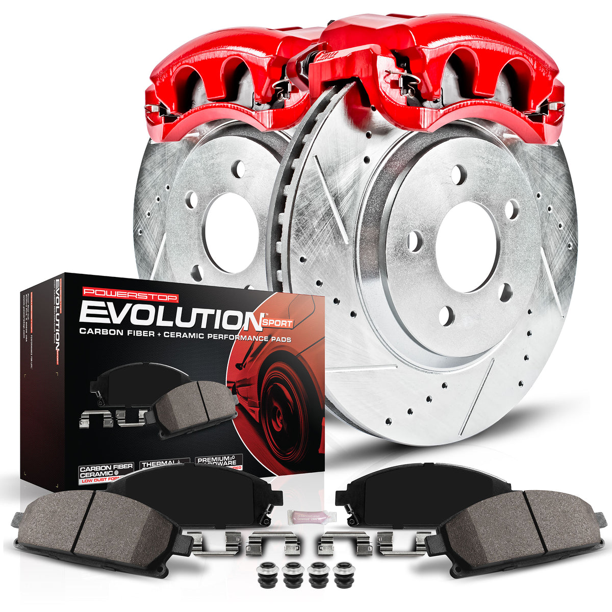 Power Stop 15-22 Toyota 4Runner Front Z23 Evolution Kit w/Cals