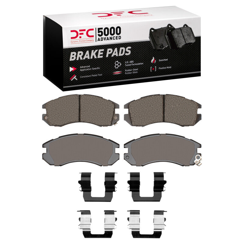 DFC 93-96 Subaru Impreza Front 5000 Advanced Ceramic Brake Pads and Hardware Kit