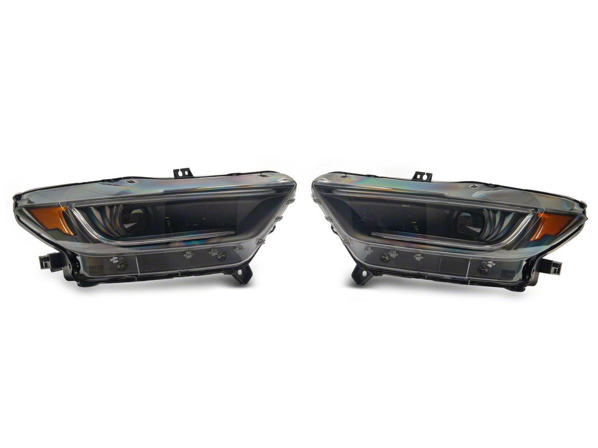 Raxiom 15-17 Ford Mustang 18-20 Mustang GT350 LED Headlights- Blk Housing