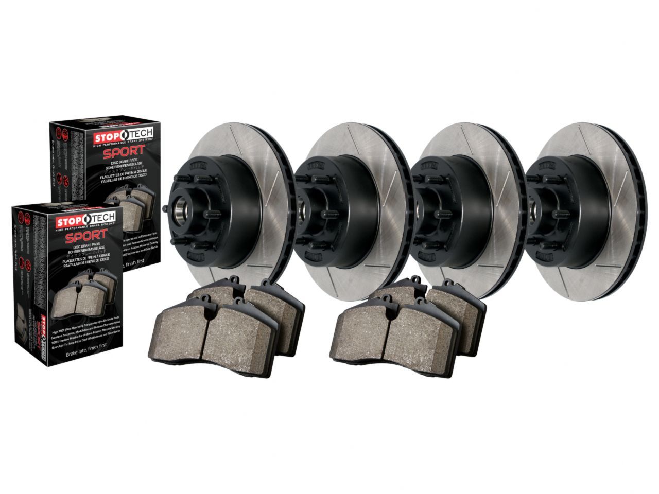 Truck Axle Pack, Slotted, 4 Wheel