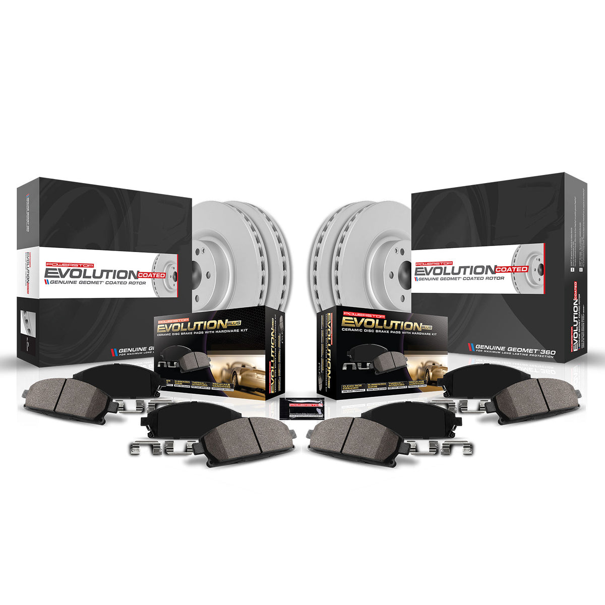 Power Stop 20-22 Honda CR-V Front and Rear Z17 Coated Brake Kit