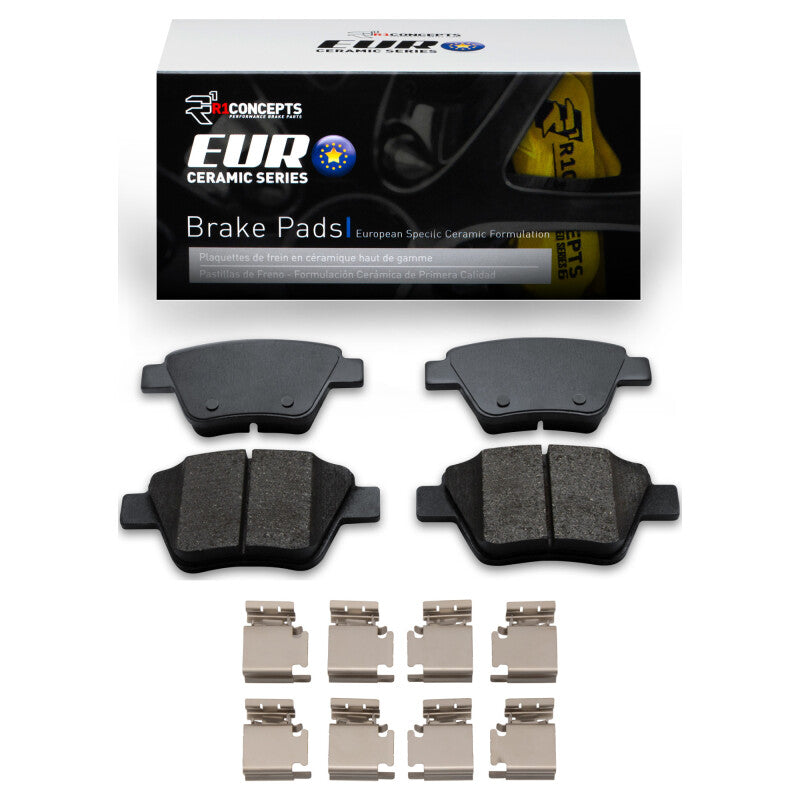 R1 2005-2016 Audi A3 Quattro Rear R1 Euro Ceramic Pads & Hardware Kit