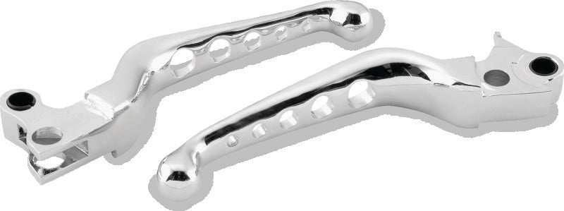 Bikers Choice 96-16 Big Twin W/ Cable Clutch 96-03 XL O-Series 5 Holed Lever Set Chrome