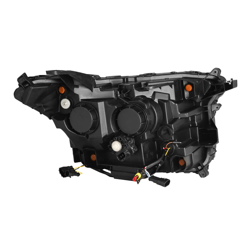 AlphaRex 23-24 Toyota Tacoma LUXX-Series LED Proj Headlights Alpha Blk w/Actv Light & Seq. Sig + DRL