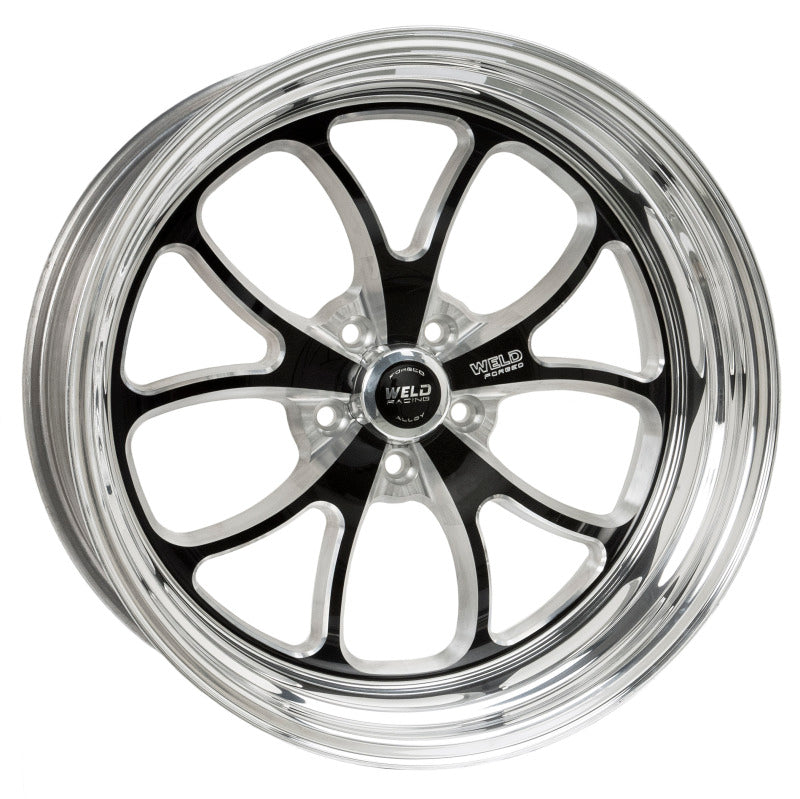 Weld S76 20x12 / 5x115mm BP / 6.75in. BS Black Wheel (3.18 ID High Pad)
