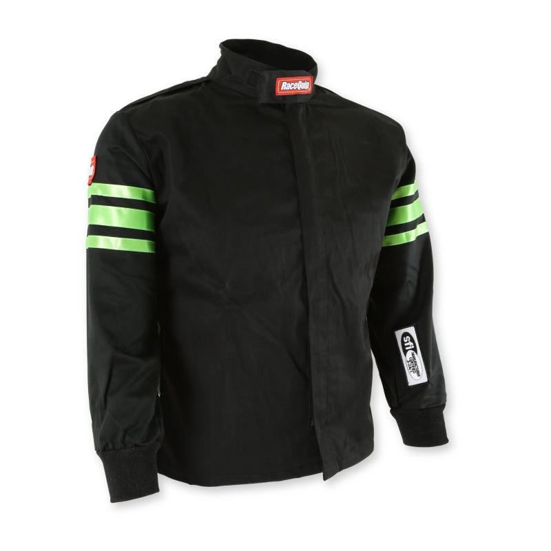 RaceQuip Green Trim SFI-1 JR. Jacket - KSmall