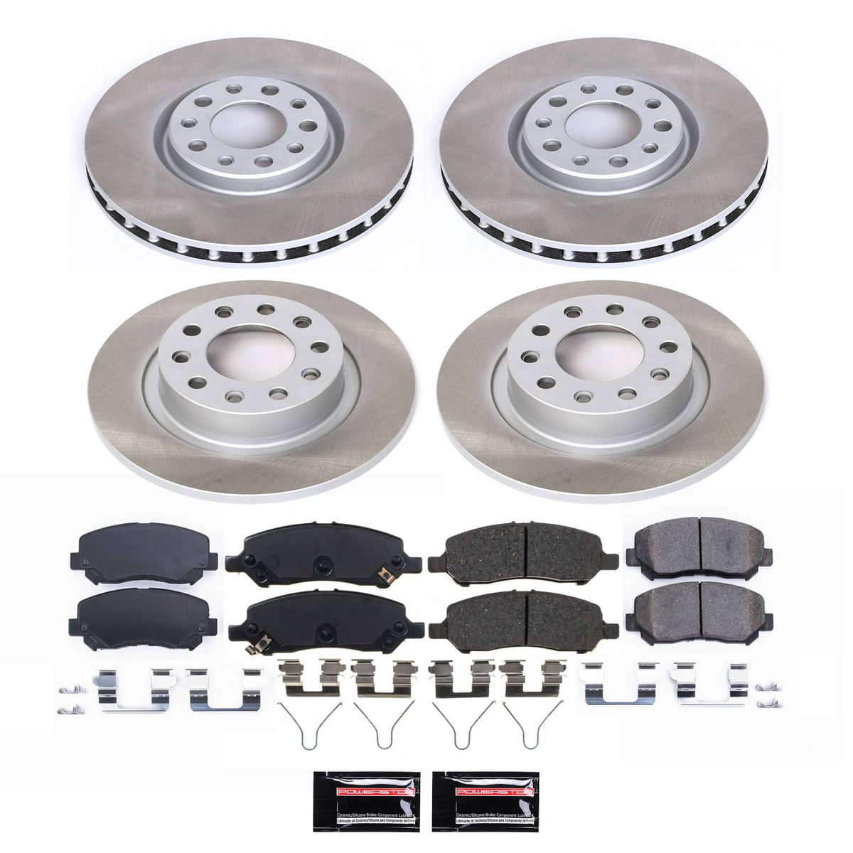 Power Stop 13-16 Dodge Dart Front and Rear Semi-Coated Rotor Kit