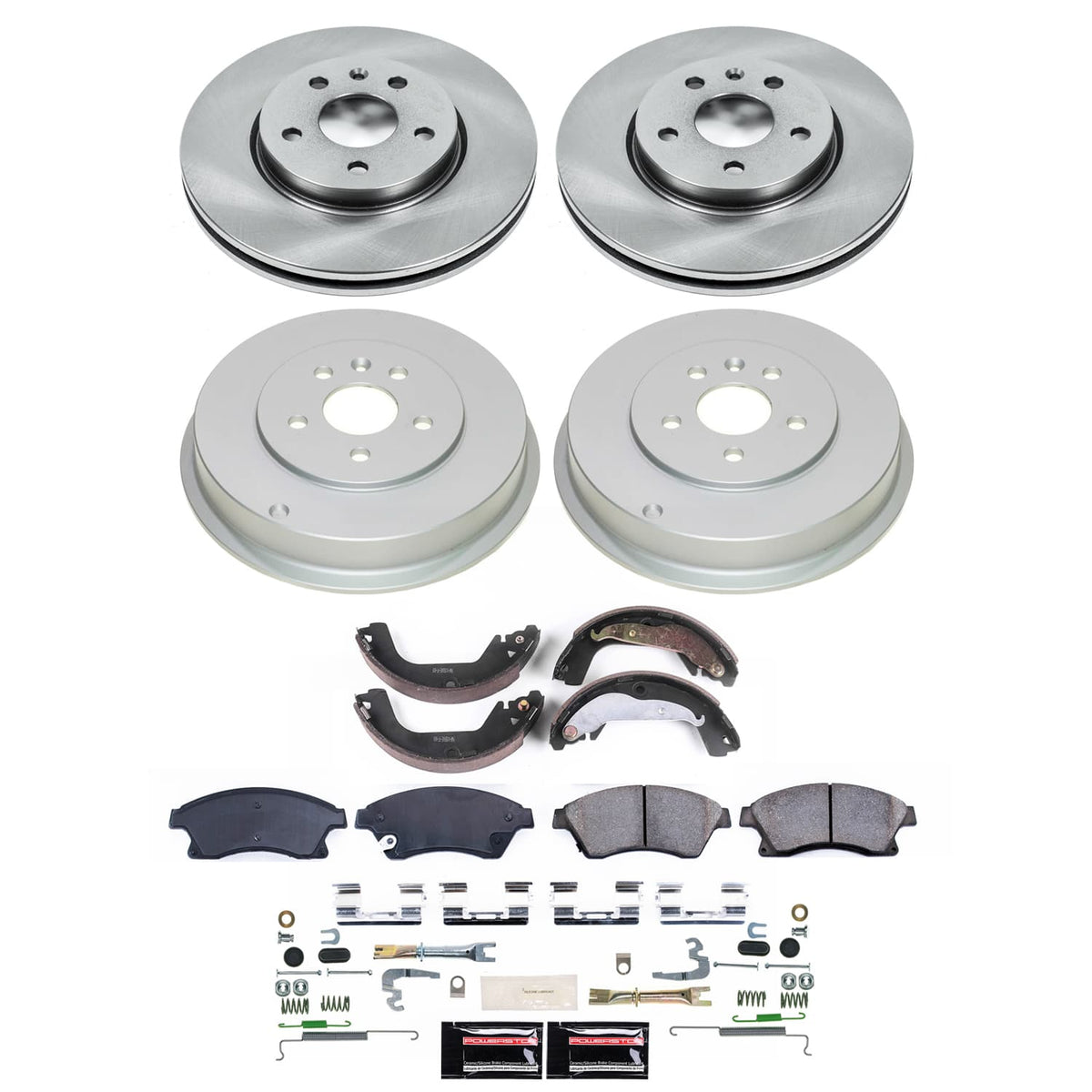 Power Stop 2020 Kia Optima Front and Rear Semi-Coated Rotor Kit