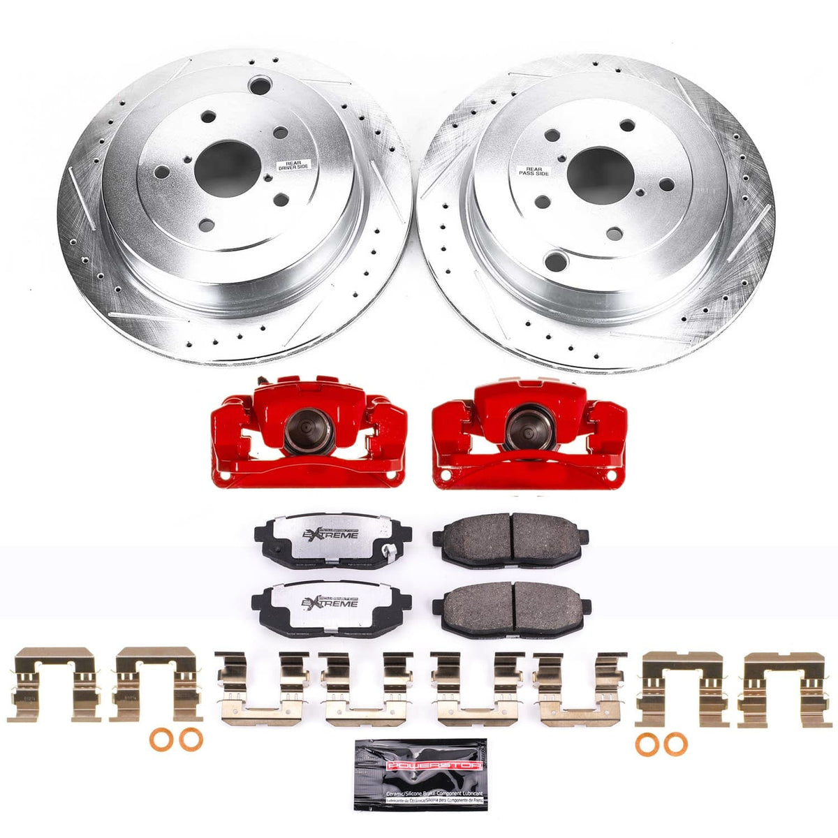 Power Stop 06-07 Subaru B9 Tribeca Rear Z26 Street Kit w/Calipers