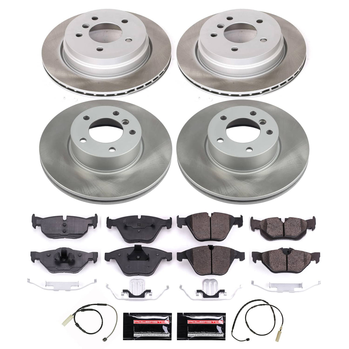 Power Stop 11-13 BMW 328i Front and Rear Semi-Coated Rotor Kit