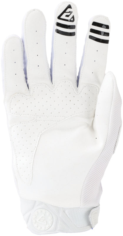 Answer 25 Peak Gloves White/Black Logo Youth - Small