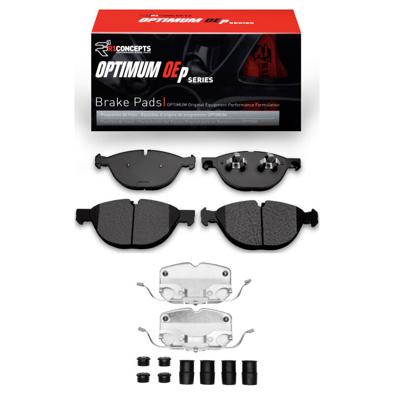 R1 08-14 BMW X5 Front Optimum OE Pads & Hardware Kit