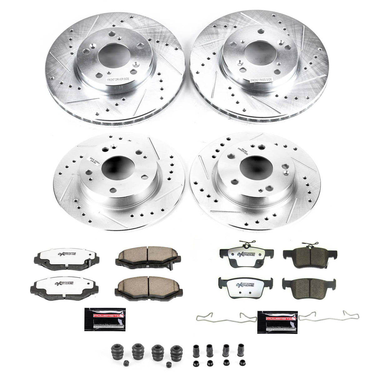 Power Stop 20-21 Honda Civic Front and Rear Z26 Street Brake Kit