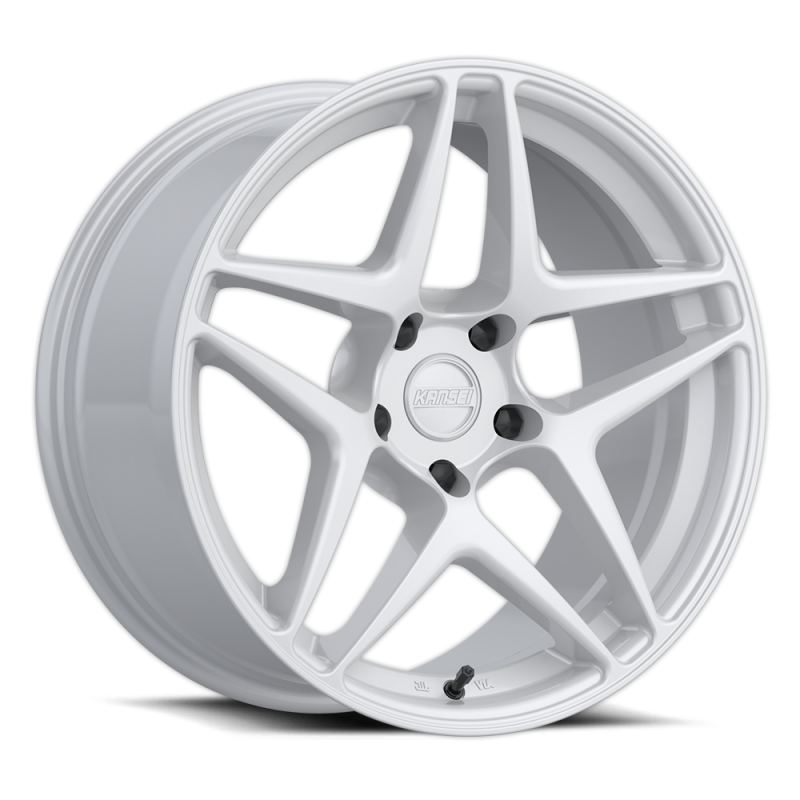 Kansei K15W Astro 19x8.5in / 5x114.3 BP / 35mm Offset / 73.1mm Bore - Gloss White Wheel