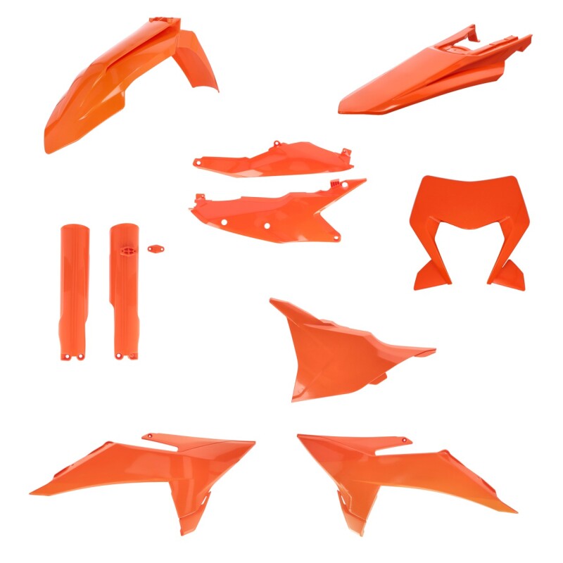 Acerbis 2026 KTM 250-500 EXC-F/ 125-300 XC-W/ 450 XCF-W Full Plastic Kit - 16 Orange