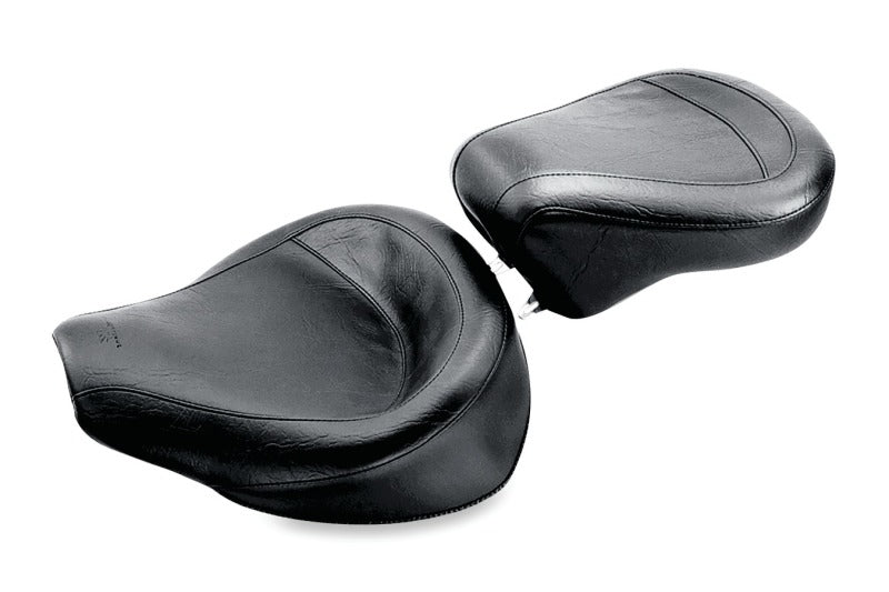 Mustang 58-84 Harley FX/FL Wide Touring Passenger Seat - Black