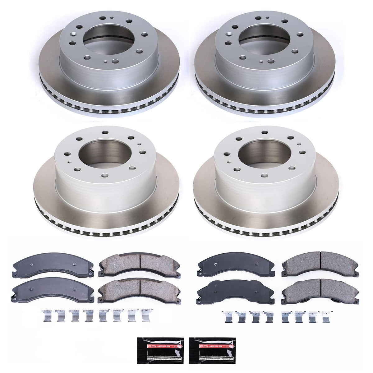 Power Stop 12-14 Chevrolet Silverado 2500 HD Front and Rear Semi-Coated Rotor Kit