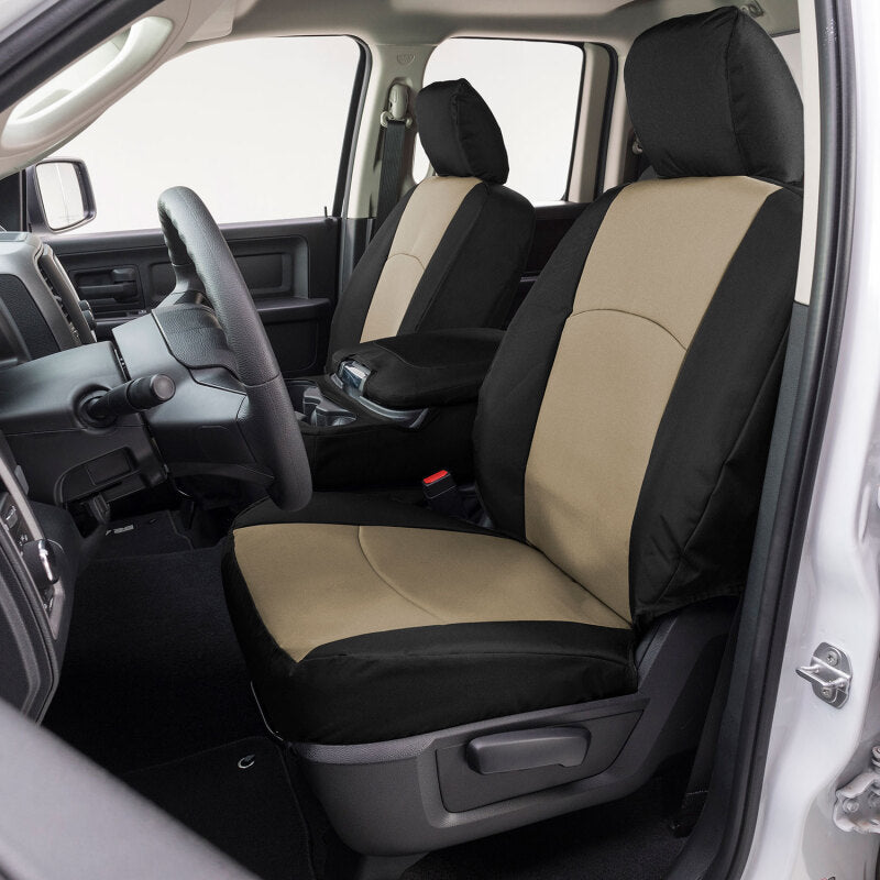 Covercraft 19-24 Toyota Rav4 Endura PrecisionFit Custom Front Row Seat Covers - Tan/Black