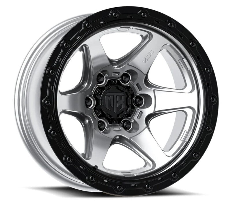 MTX Spitfire 6 Machined w/Black Ring 18x9in / 6x139.7 BP / 19mm Offset / 106.1mm Bore