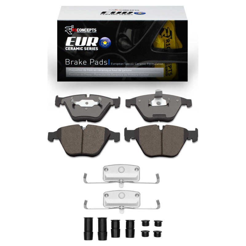 R1 02-13 BMW 650I Coupe Front Euro Ceramic Pads & Hardware Kit