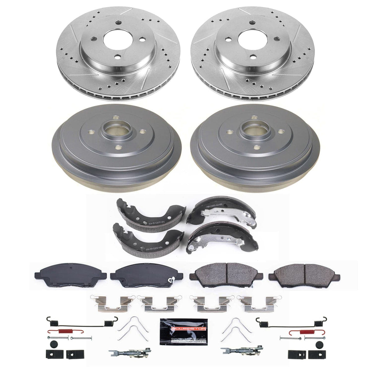 Power Stop 12-19 Nissan Versa Front and Rear Z23 Evolution Brake Kit