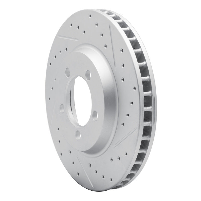R1 65-66 Ford Galaxie Front Right Drilled & Slotted Geo-Carbon Rotor