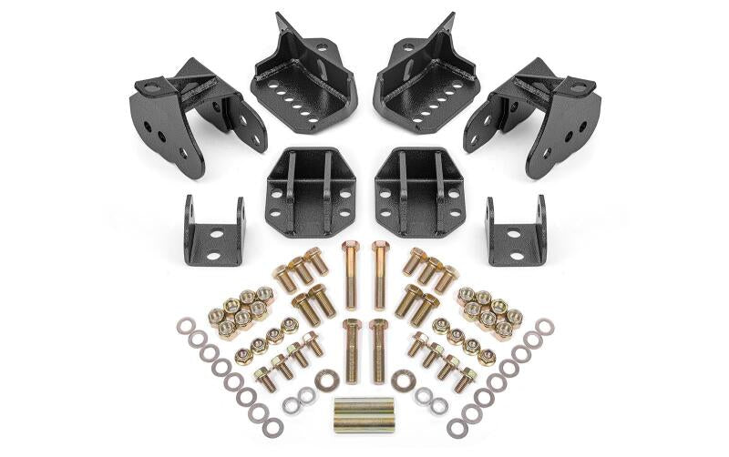 BMR 64-72 GM A-Body Rear Coilover Conversion Kit - Black Hammertone