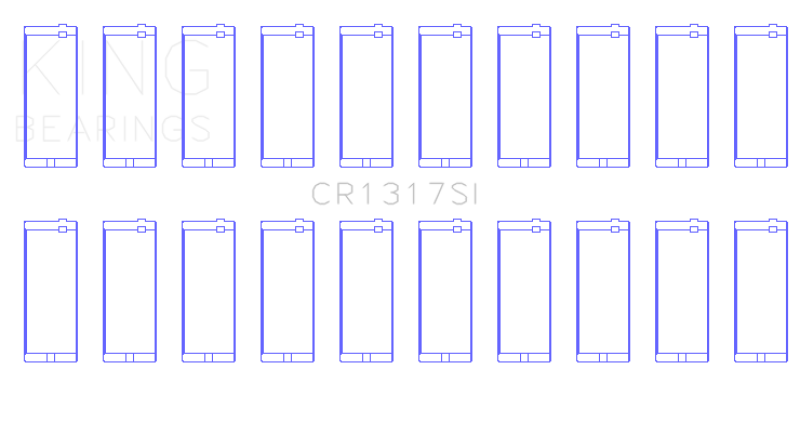 King Engine Bearings Engine Chrysler 273CI/318CI/340CI/360CI Connecting Rod Bearing Set of 20