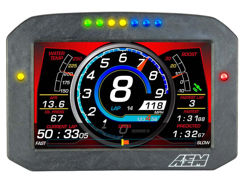 AEM CD-7L Carbon Logging Flush Digital Dash Display