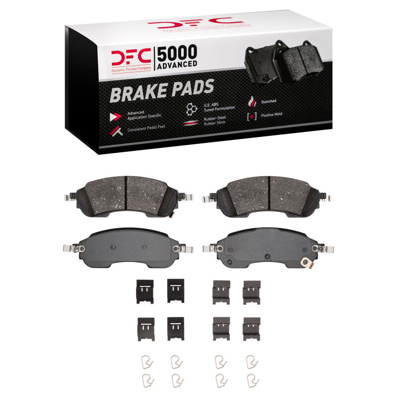 DFC 21-25 Ford Bronco Rear 5000 Advanced Ceramic Brake Pads and Hardware Kit