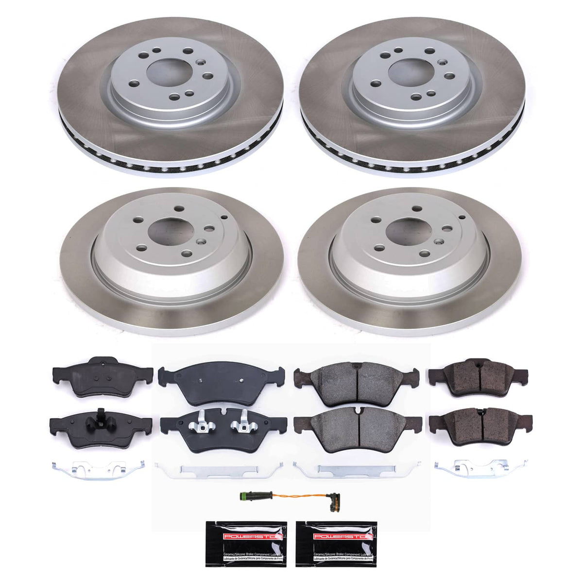 Power Stop 07-09 Mercedes-Benz ML320 Front and Rear Semi-Coated Rotor Kit