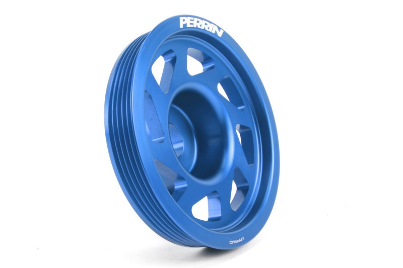 PERRIN 93-14 Subaru Impreza (Incl. 02-14 WRX) / 04-21 STI (w/o AC) Lightened Crank Pulley - Blue