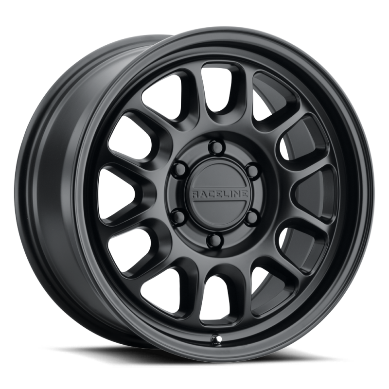 Raceline 958B Rogue 17x8.5in / 6X135 BP / 35mm Offset / 87.1mm Bore - Satin Black