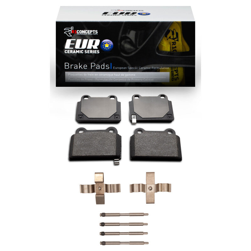 R1 08-15 Mitsubishi Lancer Rear Euro Ceramic Pads & Hardware Kit