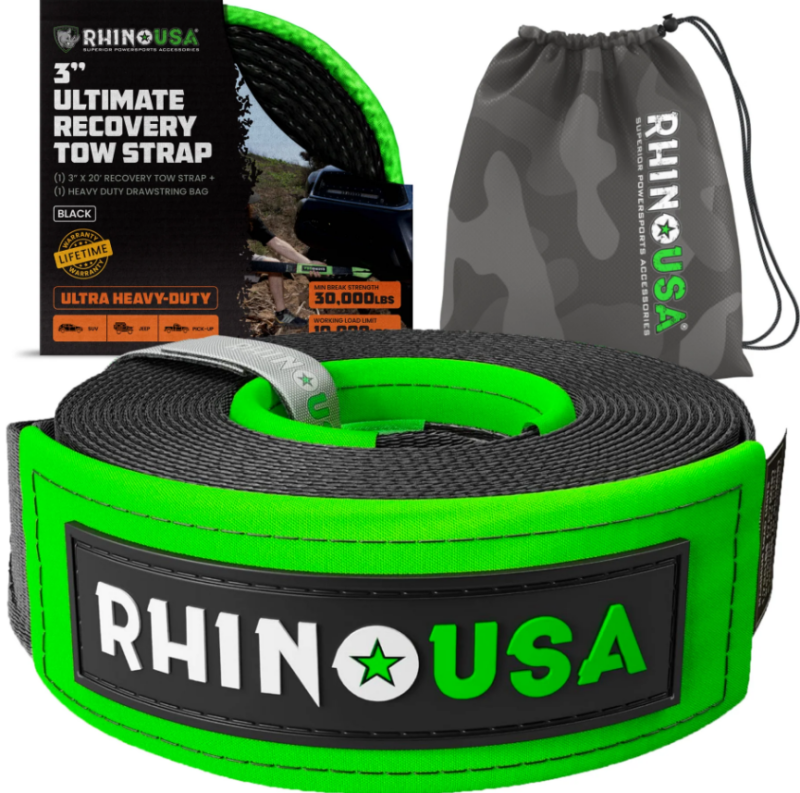 Rhino USA 2 X 20  Ultimate Recovery Tow Strap