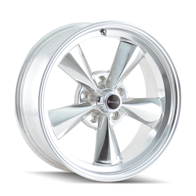 Ridler 675 15x8 / 5x120.65 BP / -12mm Offset / 83.82mm Hub Polished Wheel