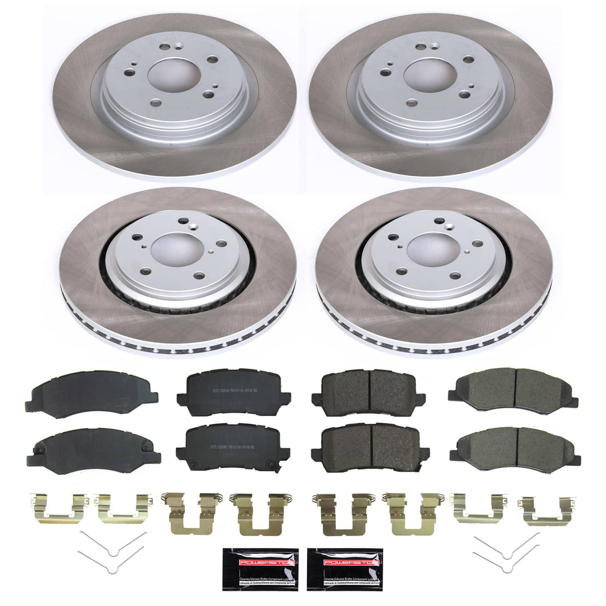 Power Stop 21-22 Honda Odyssey Front and Rear Semi-Coated Rotor Kit