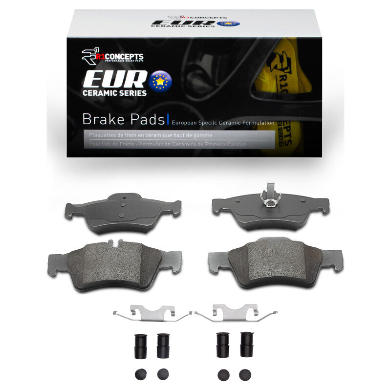 R1 02-18 Mercedes-Benz CL600 Rear Euro Ceramic Brake Pads & Hardware Kit