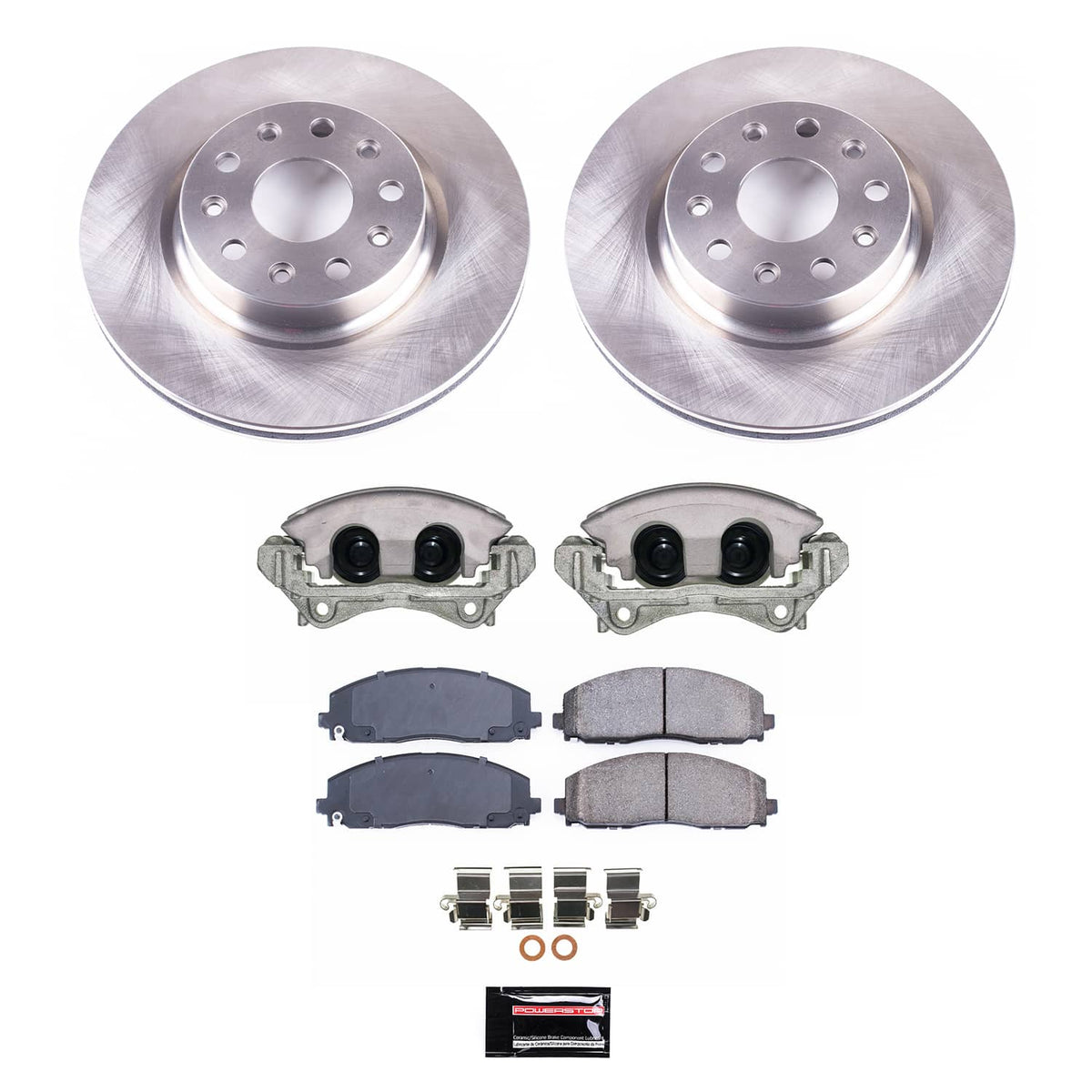 Power Stop 18-21 Jeep Wrangler Front Autospecialty Kit w/Cals