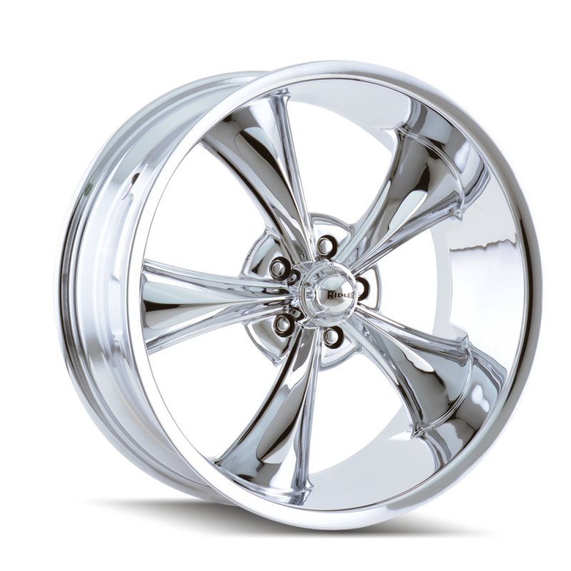 Ridler 695 22x9 / 5x120.65 BP / 0mm Offset / 83.82mm Hub Chrome Wheel