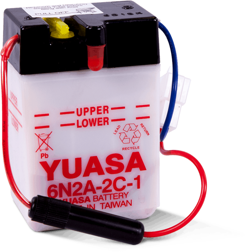 need battery connectors, aquamatics, cell connectors,... Yuasa 6N2A-2C-1 Conventional 6-Volt Battery
