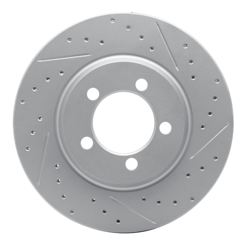 R1 65-66 Ford Galaxie Front Right Drilled & Slotted Geo-Carbon Rotor