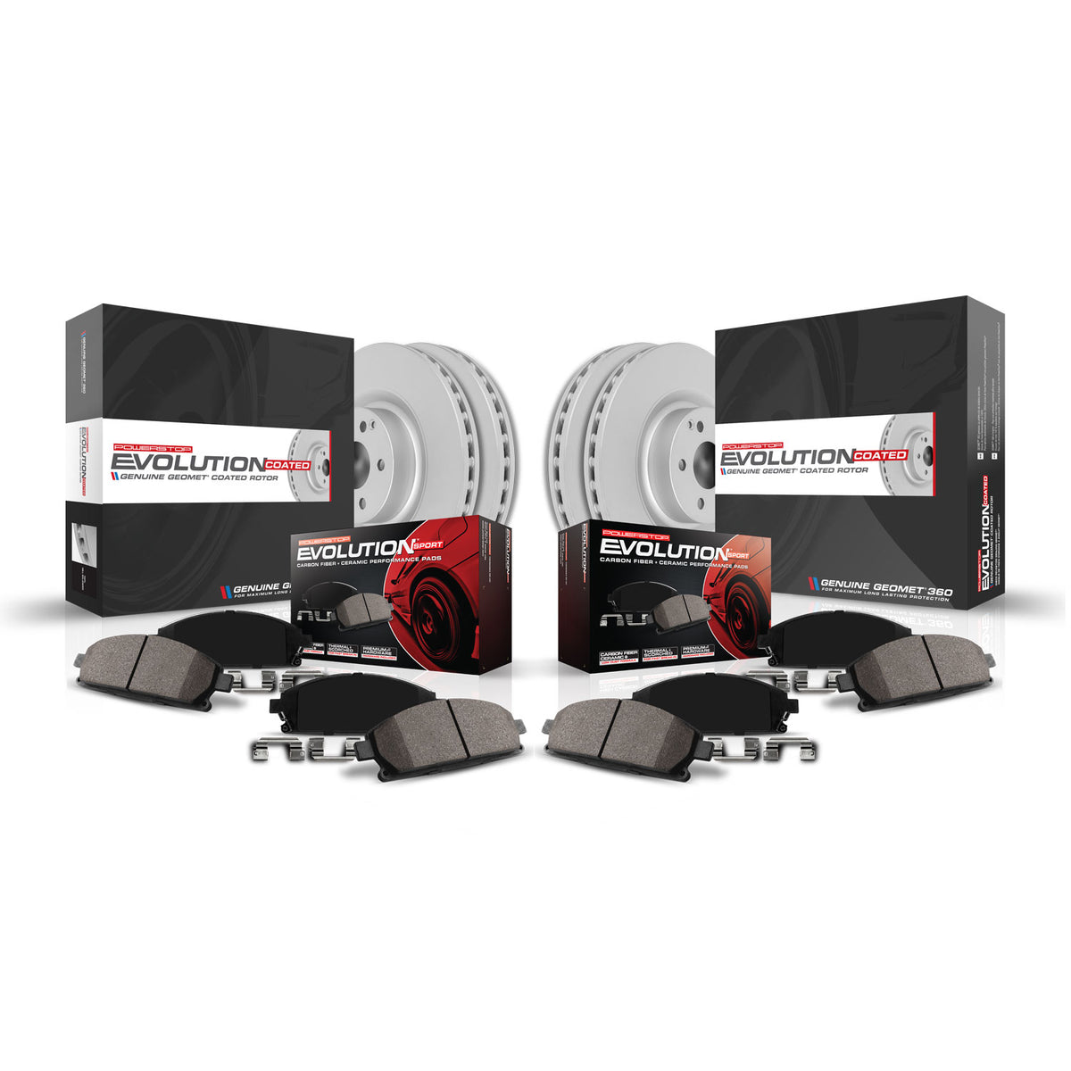 Power Stop 19-20 Volvo XC40 Front and Rear Z23 Coated Brake Kit