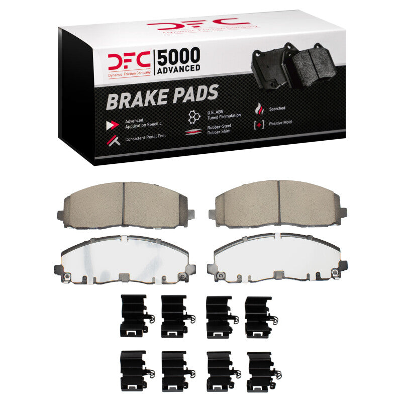 DFC 18-25 Jeep Gladiator Front 5000 Advanced Ceramic Brake Pads and Hardware Kit