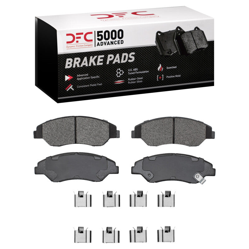 DFC 98-02 Kia Sportage (USA/Canada) Front 5000 Advanced Semi Metallic Brake Pads and Hardware Kit