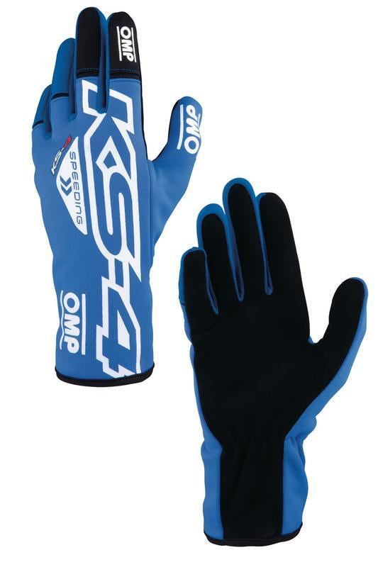 OMP KS-4 KART GLOVES MINT GREEN SZ L