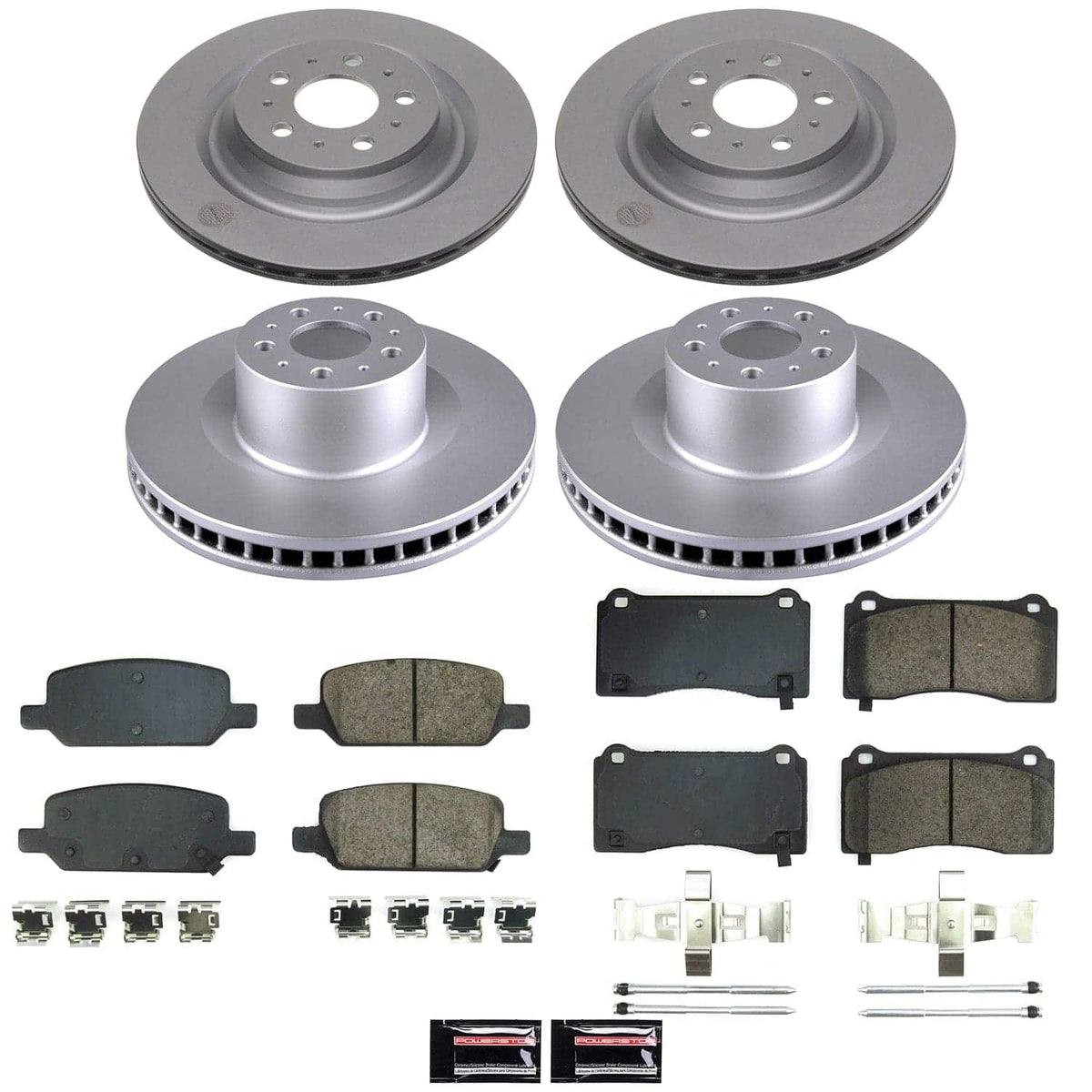 Power Stop 20-24 Tesla Y Front and Rear Z17 Coated Brake Kit
