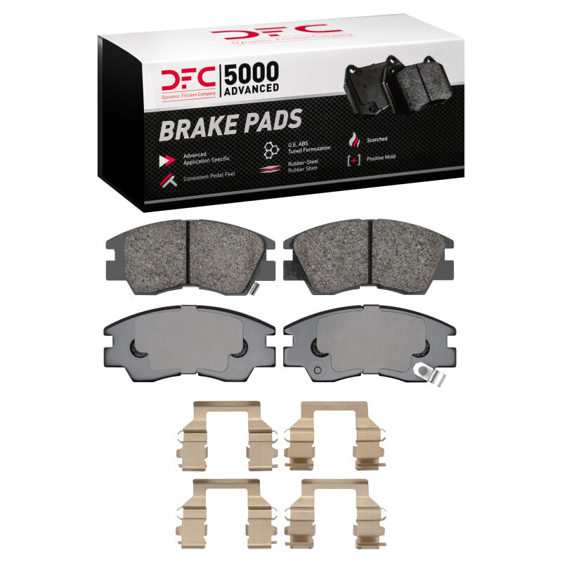DFC 86-8 Dodge Van 1000 (Mexico) Front 5000 Advanced Ceramic Brake Pads and Hardware Kit
