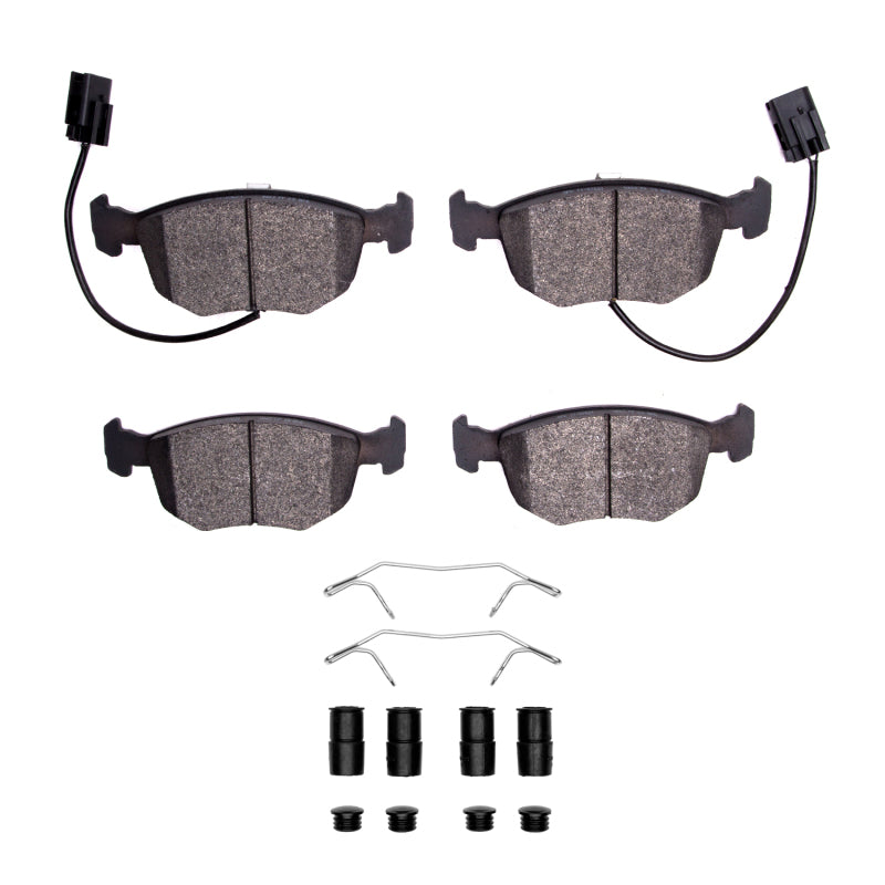 DFC 98-99 Ford Contour Front 5000 Advanced Low Metallic Brake Pads and Hardware Kit