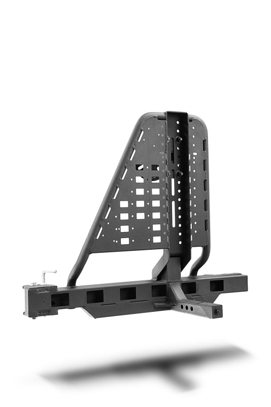 Go Rhino Swing-A-Way Hitch Mounted Tire Carrier (Lic. Plate Lights Not Included) - Textured Black